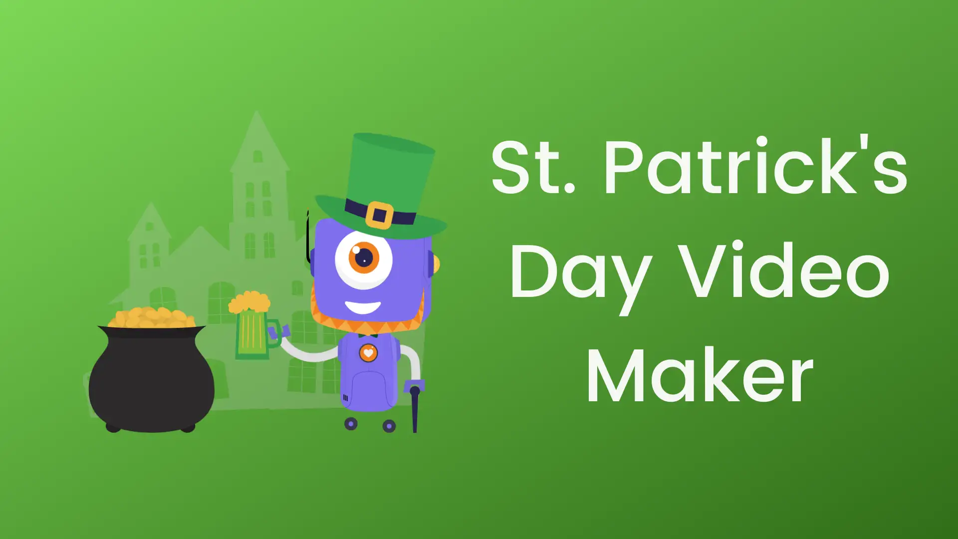 St Patricks day video maker banner image