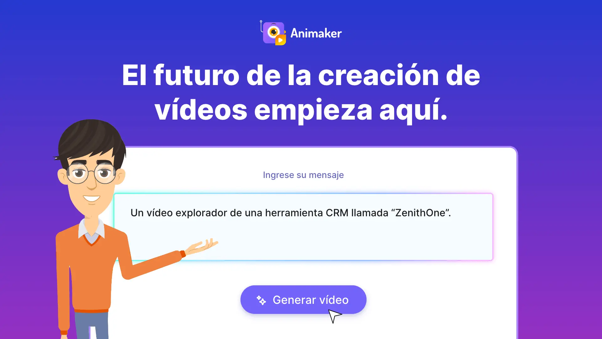 Animaker, haz vídeos animados con IA gratis