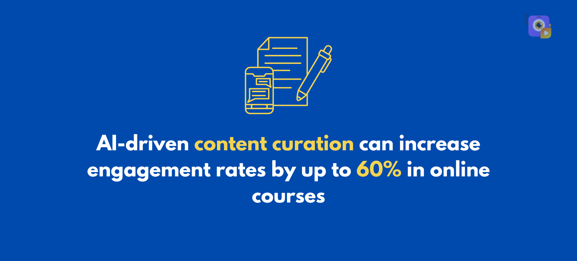 AI content creation and curation in elearning