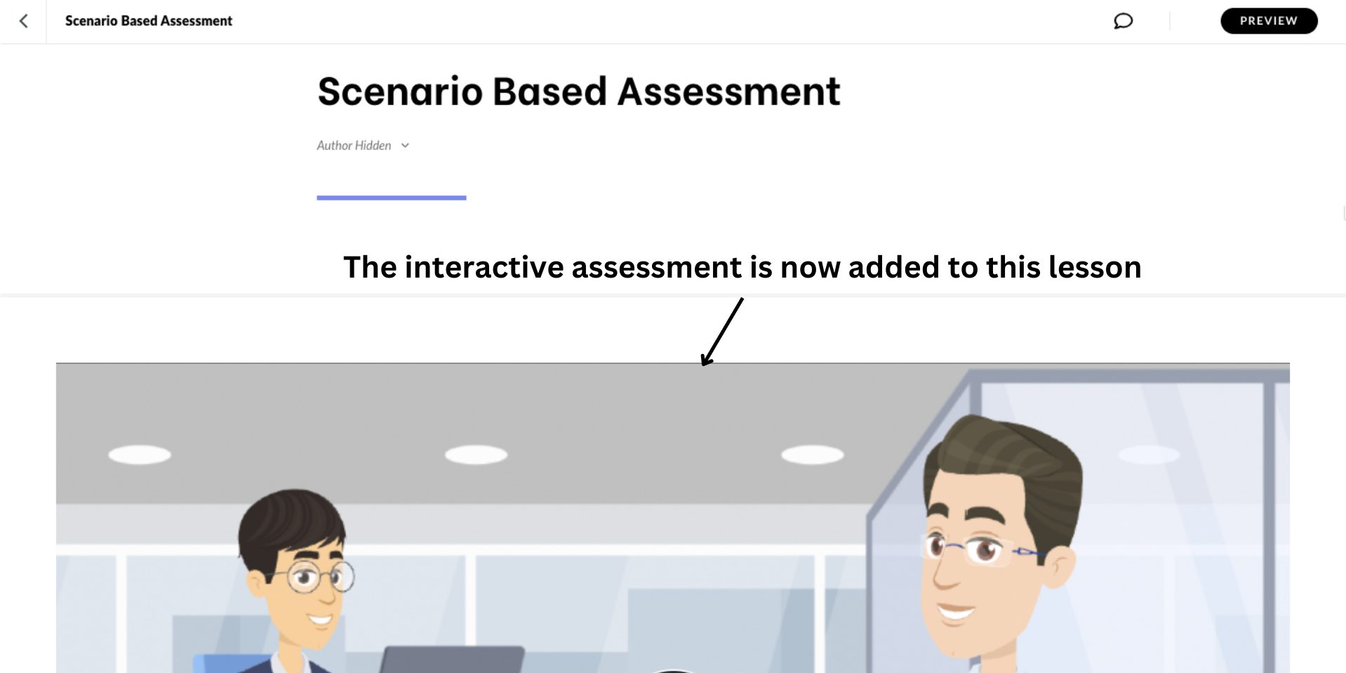 scenario based course added to rise 360