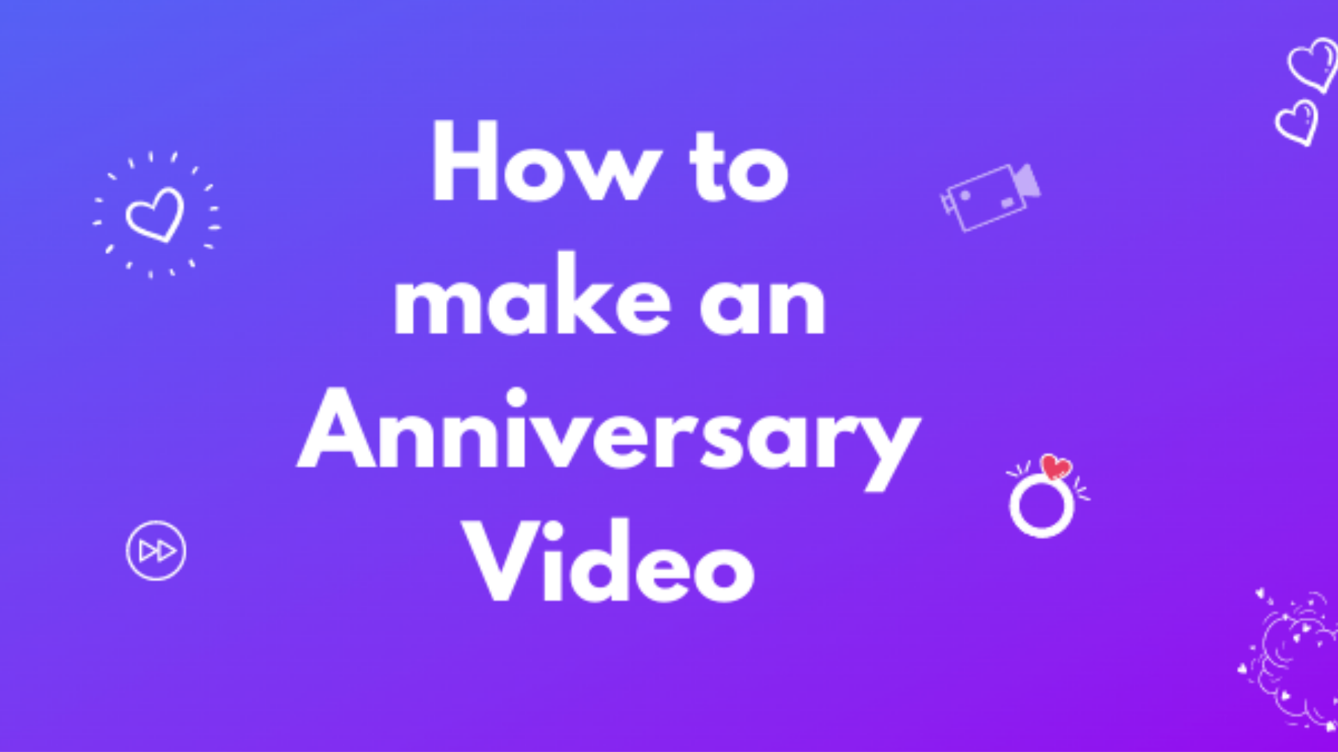 1 Online Anniversary video maker