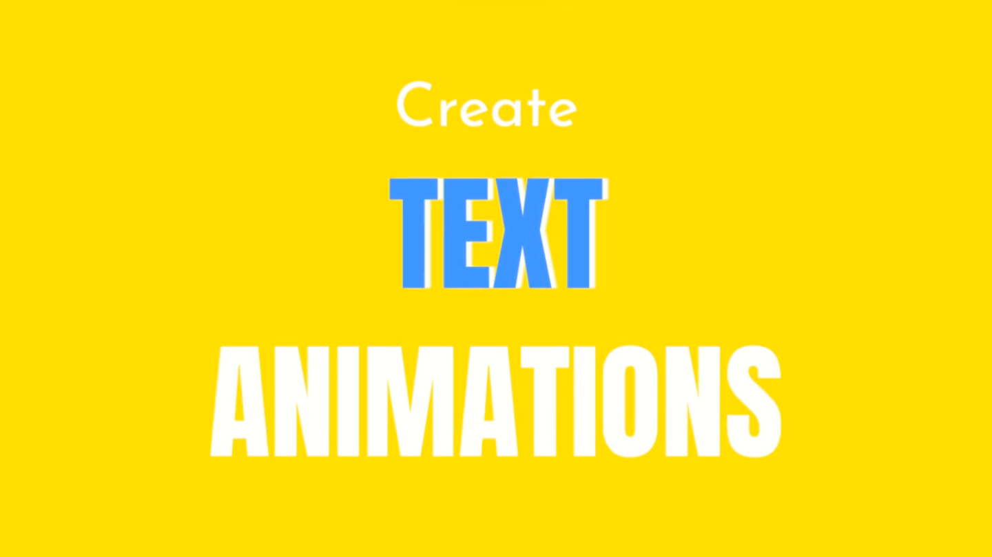 Animated Text Maker | text to animations!